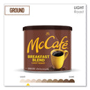 McCafe Ground Coffee, Breakfast Blend, 30 oz Can