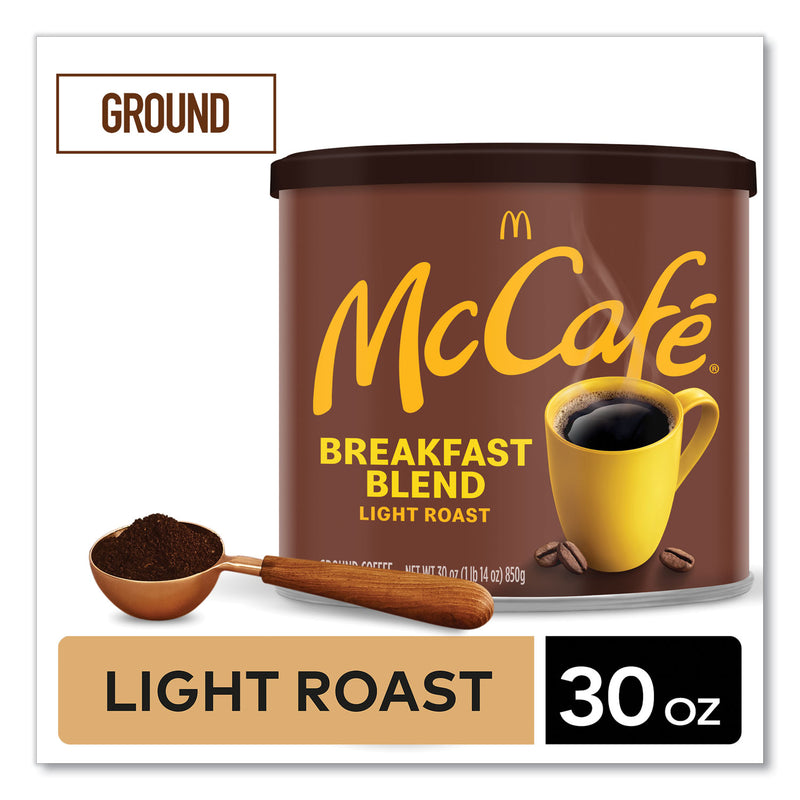 McCafe Ground Coffee, Breakfast Blend, 30 oz Can