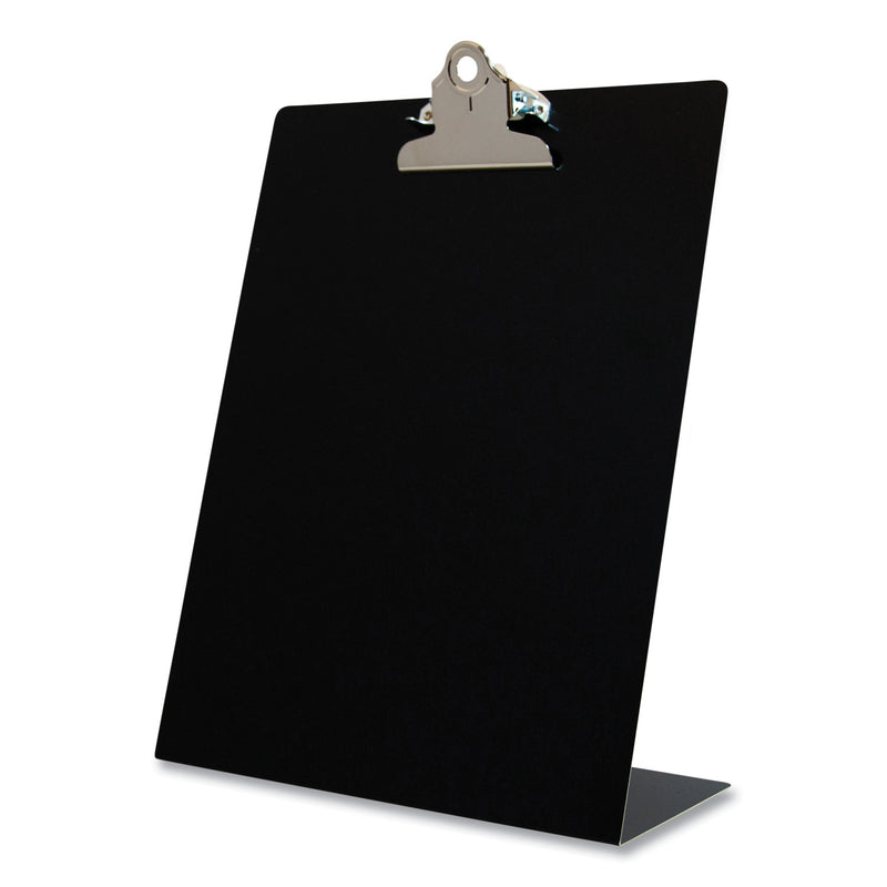 Saunders Free Standing Clipboard, Portrait Orientation, 1" Clip Capacity, Holds 8.5 x 11 Sheets, Black