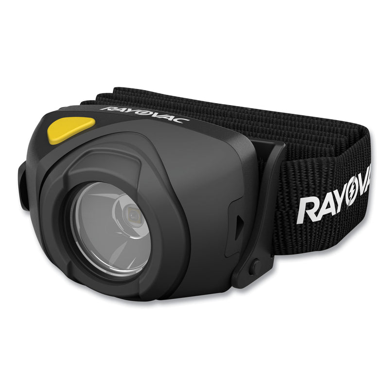 Rayovac Virtually Indestructible LED Headlight, 3 AAA Batteries (Included), 30 m Projection, Black