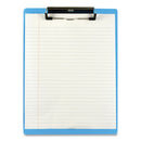 Saunders Acrylic Clipboard, 0.5" Clip Capacity, Holds 8.5 x 11 Sheets, Transparent Blue