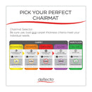 deflecto Antimicrobial Chair Mat, Medium Pile Carpet, 53 x 45, Lipped, Clear