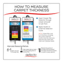 deflecto Antimicrobial Chair Mat, Medium Pile Carpet, 60 x 46, Rectangular, Clear