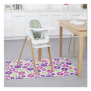 deflecto FashionMat Chair Mat, Rectangular, 35 x 40, Daisies