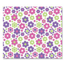 deflecto FashionMat Chair Mat, Rectangular, 35 x 40, Daisies