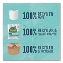 Seventh Generation 100% Recycled Bathroom Tissue, Septic Safe, 2-Ply, White, 240 Sheets/Roll, 24/Pack, 2 Packs/Carton