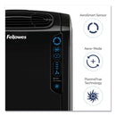 Fellowes HEPA and Carbon Filtration Air Purifiers, 200 to 400 sq ft Room Capacity, Black