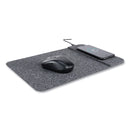 Allsop Powertrack Wireless Charging Mouse Pad, 13 x 8.75, Gray