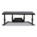 Allsop Metal Art ErgoTwin Dual Monitor Stand, 25.6 to 33.1 x 12.6 x 6.2 to 8.6, Black, Supports 20 lb/Shelf
