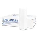 Inteplast Group High-Density Commercial Can Liners Value Pack, 60 gal, 19 microns, 38" x 58", Clear, 150/Carton