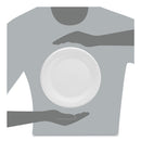 Dart Concorde Foam Plate, 9" dia, White, 125/Pack, 4 Packs/Carton