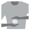 Dart Plastic Lids, Fits 12 oz to 24 oz Hot/Cold Foam Cups, Sip-Thru Lid, White, 100/Pack, 10 Packs/Carton