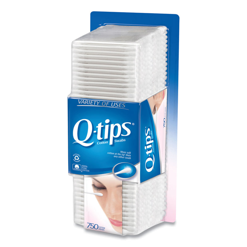 Q-tips Cotton Swabs, 750/Pack, 12/Carton