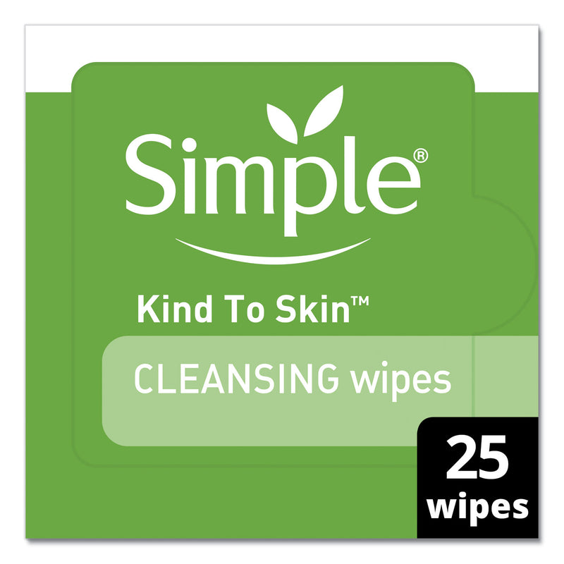 Simple Eye And Skin Care, Facial Wipes, 25/Pack, 6 Packs/Carton