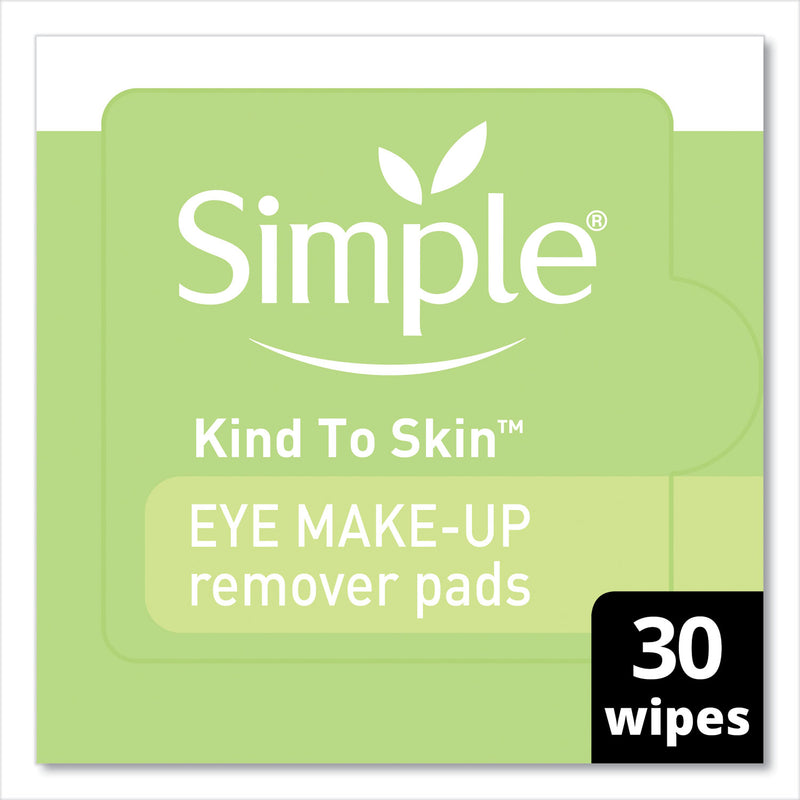 Simple Eye And Skin Care, Eye Make-Up Remover Pads, 30/Pack