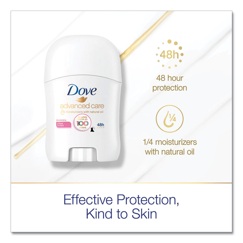 Dove Invisible Solid Antiperspirant Deodorant, Floral Scent, 0.5 oz, 36/Carton