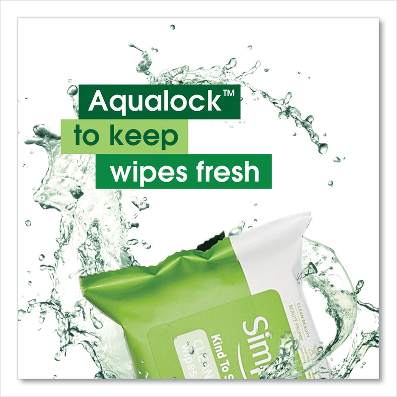 Simple Eye And Skin Care, Facial Wipes, 25/Pack, 6 Packs/Carton