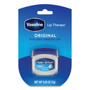 Vaseline Lip Therapy, Original, 0.25 oz, Plastic Flip-Top Container, 32/Carton