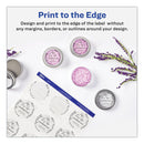 Avery Printable Self-Adhesive Permanent ID Labels w/Sure Feed, 0.75" dia, Clear, 400/PK