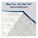 Avery White Dissolvable Labels w/ Sure Feed, 2" dia, White, 60/Pk,