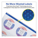 Avery Round Print-to-the Edge Labels with Sure Feed and Easy Peel, 2" dia, Glossy White, 120/PK
