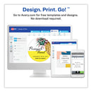 Avery Round Brown Kraft Print-to-the-Edge Labels, 2.5" dia, 225/PK