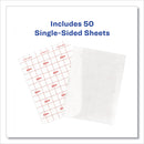 Avery Clear Self-Adhesive Laminating Sheets, 3 mil, 9" x 12", Matte Clear, 50/Box