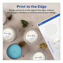 Avery Round Print-to-the Edge Labels with Sure Feed and Easy Peel, 2" dia, Glossy White, 120/PK