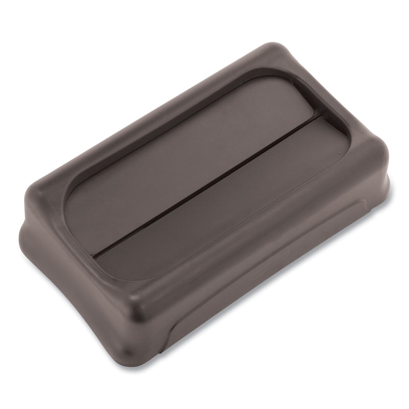 Rubbermaid Swing Top Lid for Slim Jim Waste Containers, 11.38w x 20.5d x 5h, Black