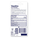 Vaseline Lip Therapy Advanced Lip Balm, Original, 0.35 oz Tube, 72/Carton