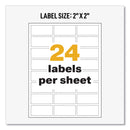 Avery UltraDuty GHS Chemical Waterproof and UV Resistant Labels, 1 x 2.5, White, 24/Sheet, 25 Sheets/Pack