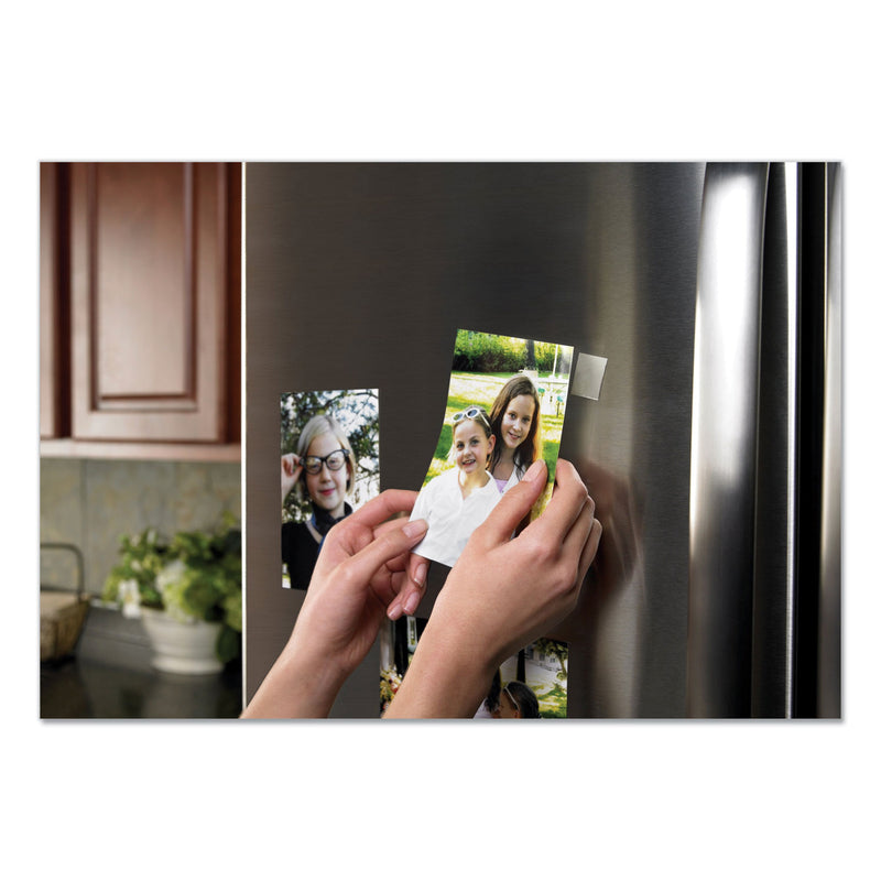 Scotch Restickable Mounting Tabs, Repositionable, Holds Up to 0.6 lb, 0.88 x 0.88, Clear, 18/Pack