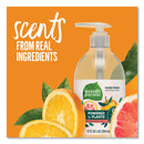 Seventh Generation Natural Hand Wash, Mandarin Orange and Grapefruit, 12 oz Pump Bottle, 8/Carton