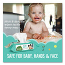 Seventh Generation Free and Clear Baby Wipes, 7 x 7, Refill, Unscented, White, 256/Pack, 3 Packs/Carton