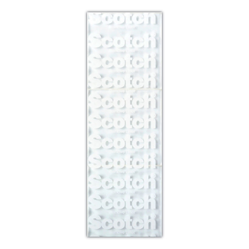 Scotch Restickable Mounting Tabs, Removable, Holds Up to 1 lb, 1 x 3, Clear, 6/Pack