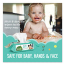 Seventh Generation Free and Clear Baby Wipes, Refill, 7 x 7, Unscented, White, 256/Pack