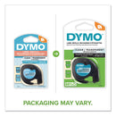 DYMO LetraTag Plastic Label Tape Cassette, 0.5" x 13 ft, Clear