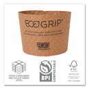 Eco-Products EcoGrip Hot Cup Sleeves - Renewable and Compostable, Fits 12, 16, 20, 24 oz Cups, Kraft, 1,300/Carton
