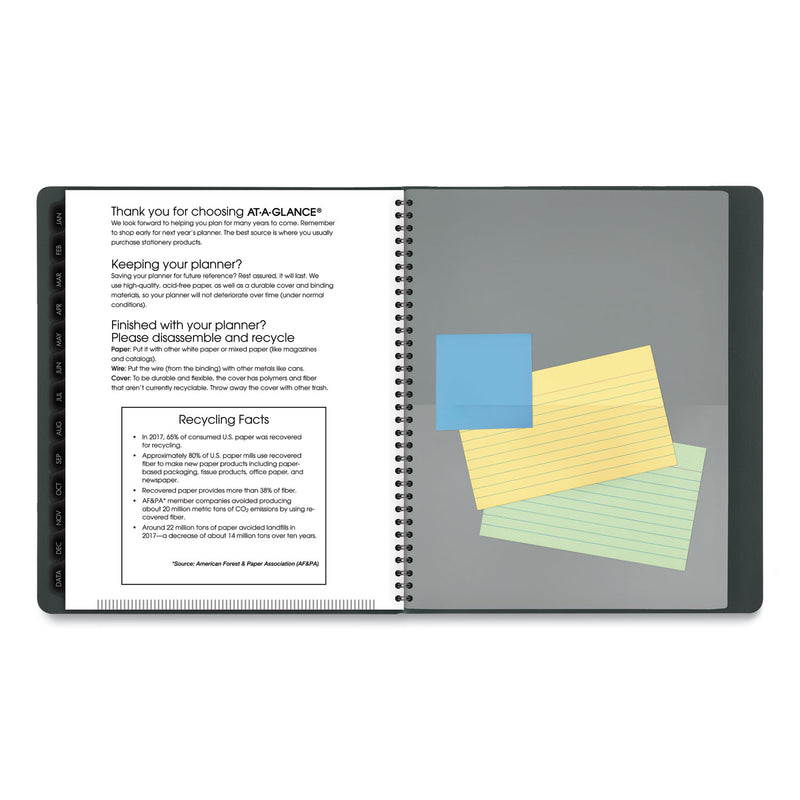 AT-A-GLANCE Contemporary Monthly Planner, 11 x 9, Forest Green Cover, 12-Month (Jan to Dec): 2023