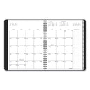 AT-A-GLANCE Contemporary Lite Weekly/Monthly Planner, 8.75 x 7, Black Cover, 12-Month (Jan to Dec): 2023