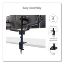 Fellowes Platinum Series Triple Monitor Arm for 27" Monitors, 360 deg Rotation, +85/-20 deg Tilt, 360 deg Pan, Black, Supports 20 lb