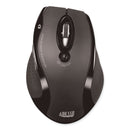Adesso WKB1500GB Wireless Ergonomic Keyboard and Mouse, 2.4 GHz Frequency/30 ft Wireless Range, Black