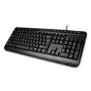Adesso AKB132UB 118-Key MM Desktop USB Keyboard, Black