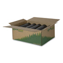 Earthsense Linear Low Density Recycled Can Liners, 60 gal, 1.25 mil, 38" x 58", Black, 100/Carton
