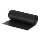 Earthsense Linear Low Density Recycled Can Liners, 60 gal, 1.25 mil, 38" x 58", Black, 100/Carton