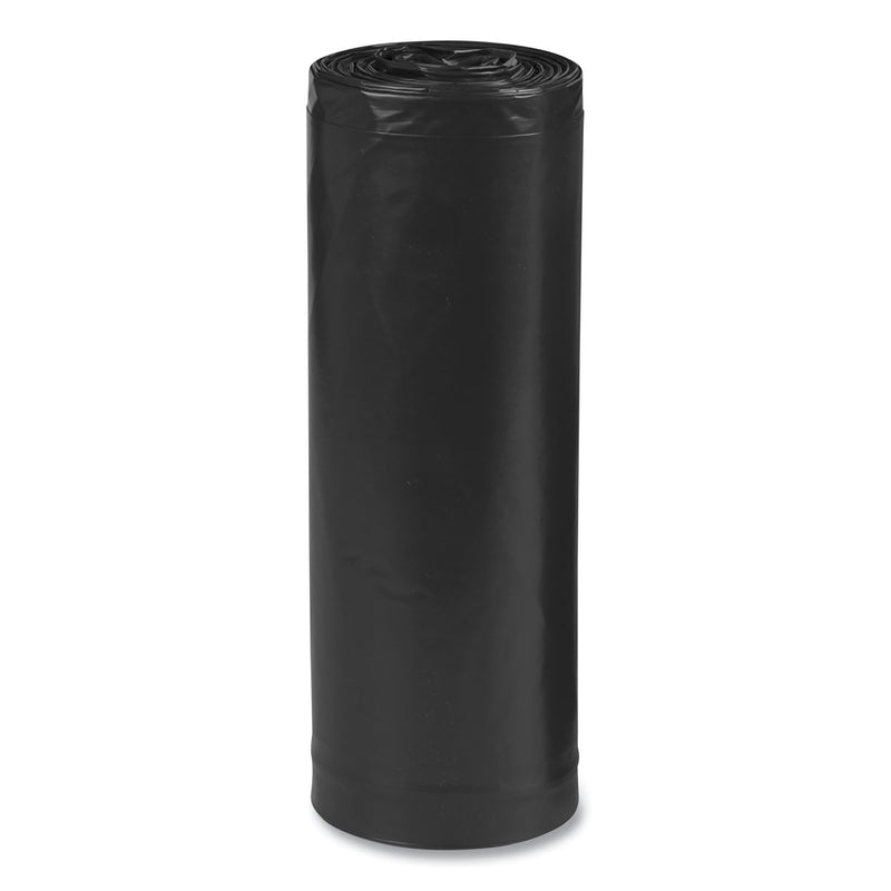 Earthsense Linear Low Density Recycled Can Liners, 60 gal, 1.25 mil, 38" x 58", Black, 100/Carton