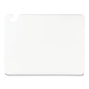 San Jamar Cut-N-Carry Color Cutting Boards, Plastic, 20 x 15 x 0.5, White