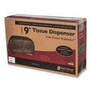 San Jamar Twin 9" Jumbo Tissue Dispenser, Classic, 19 x 5.25 x 12, Transparent Black Pearl