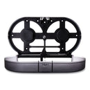 San Jamar Twin 9" JBT Toilet Tissue Dispenser, Oceans, 19 x 5.25 x 12, Transparent Black Pearl