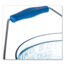 San Jamar Saf-T-Ice Tote, 6 gal, Transparent Blue